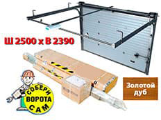 Doorhan RSD-01S 2500х2390 мм (зол. дуб)